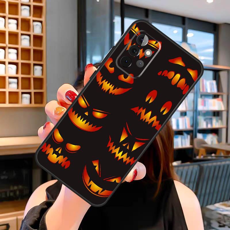 Halloween Pumpkin Horror Case For Samsung Galaxy A53 A56 A36 A06 A13 A32 A12 A22 A52 A35 A26 A16 A55 A15 A54 A34 A14