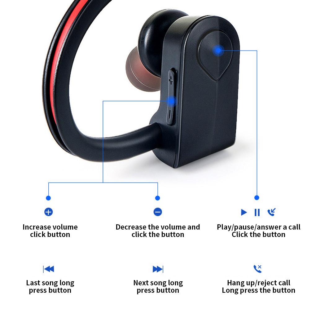 K98 Wireless Earphones Bluetooth\-compatible Sport Headphone Noise Canceling Headset with Mic For iPone 11 12 for