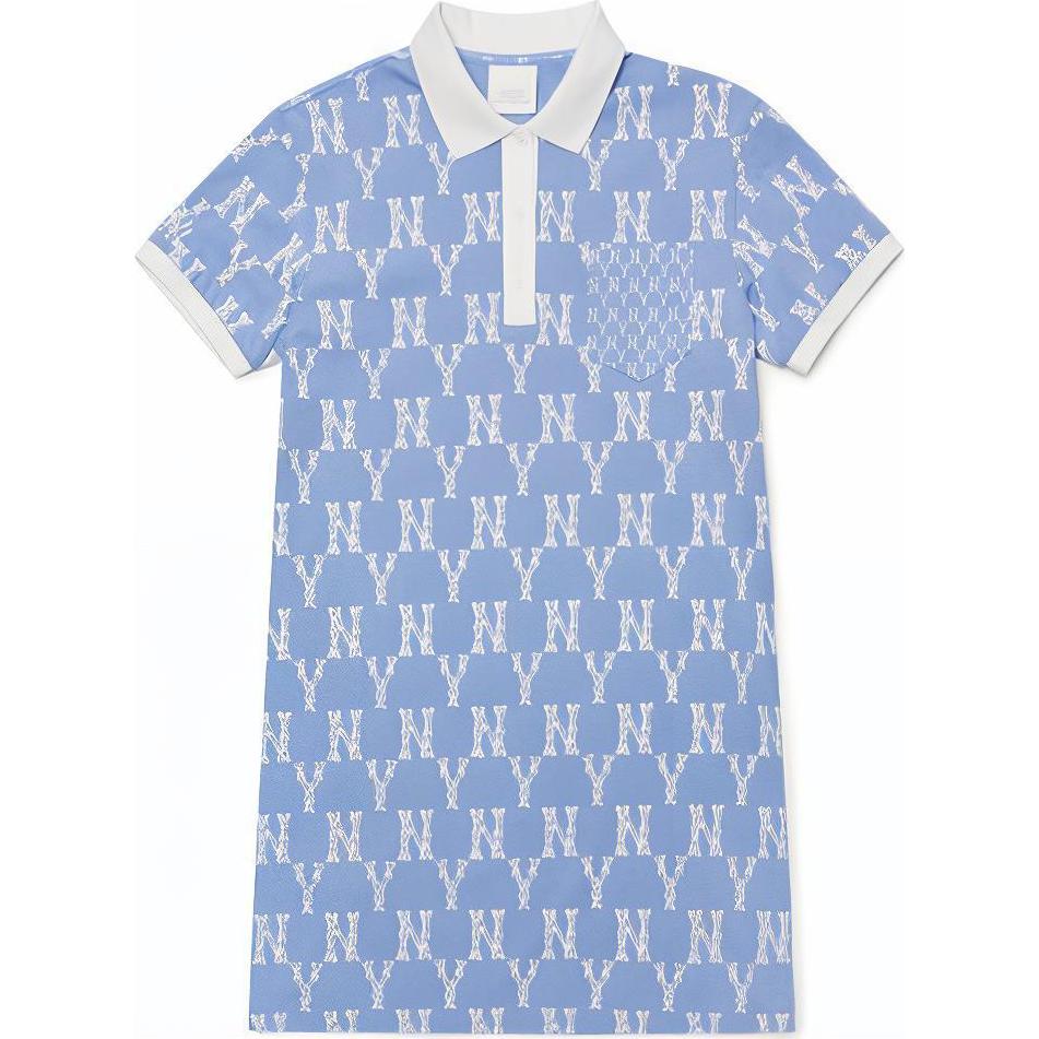 

Новые платья с коротким рукавом MLB Женские Синие 31OP17131-50S S