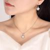 Ruyi Ping An Lock Cat's Eye Stone Jewelry Set: Elegant, Versatile, Light Luxury Design
