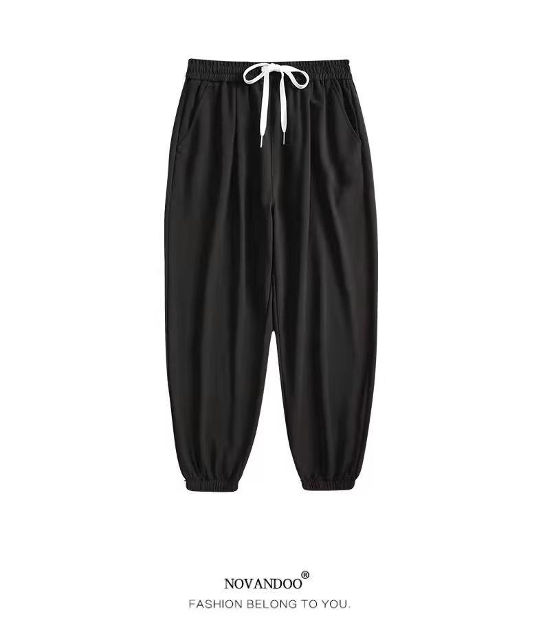 Men's Summer Lightweight Jogger Pants - Trendy Nine-Point Knit Sweatpants