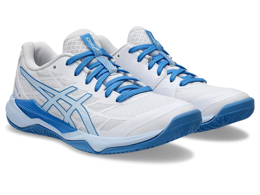 Indoor Sports Shoes ASICS White Size 8.5 GEL-TACTIC 12 Women