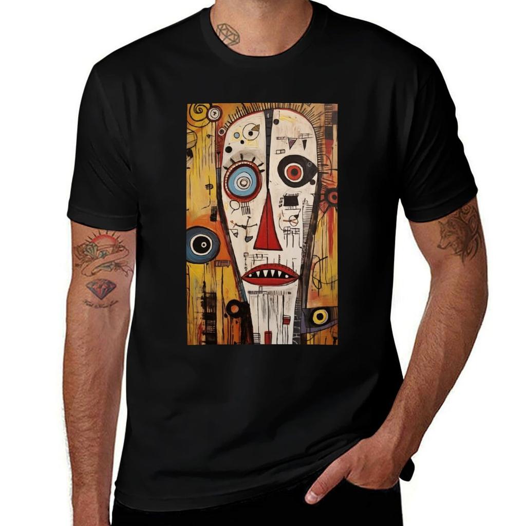 Art Brut Pale Face Tshirt Large Size Casual Short Sleeve Top
