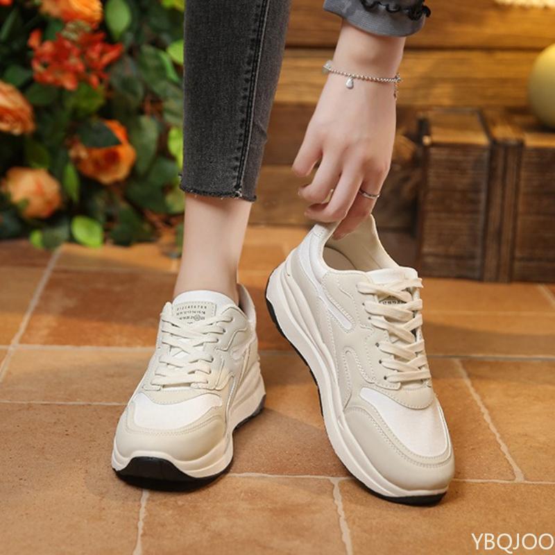 Fashion New women's sports shoes for spring autumn lightweight  thick soled versatile simple comfortable wear-resistant running shoes