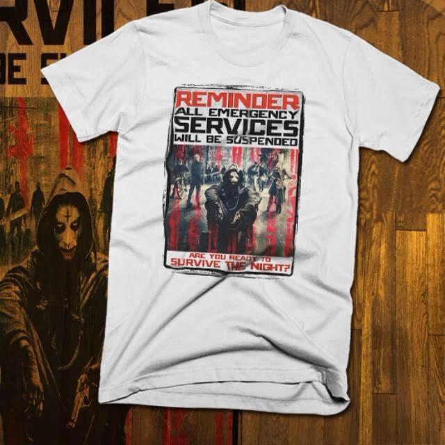 

The Purge T-Shirt Vintage Horror Halloween Survive The Night S to 3XL, cotton 2XL