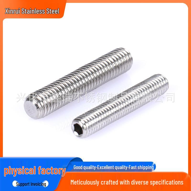 DIN913 Hex Socket Set Screw, 304 Stainless Steel, M3-M12