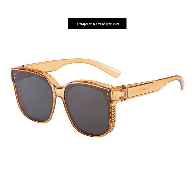 Myopia Polarized Clip-On Sunglasses for Prescription Glasses - Ideal for Driving  Cycling