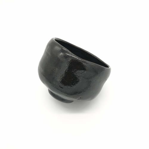 Kyoyaki, Kiyomizu-yaki, Juraku Kiln, Matcha Bowl, Fukukuro-raku kta842