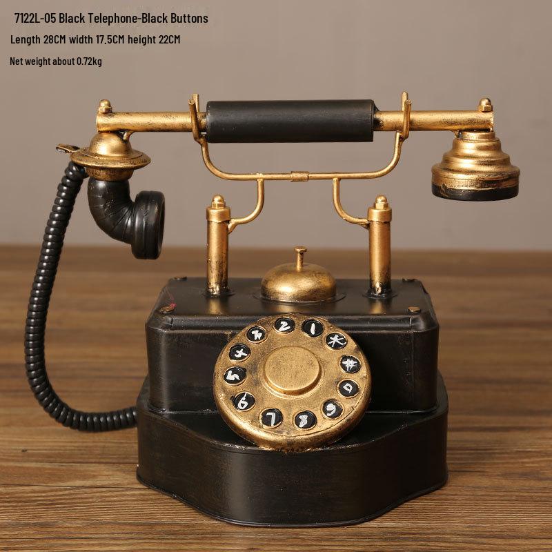 Vintage Nostalgic Telephone Ornaments for Creative Decor and Movie Sets