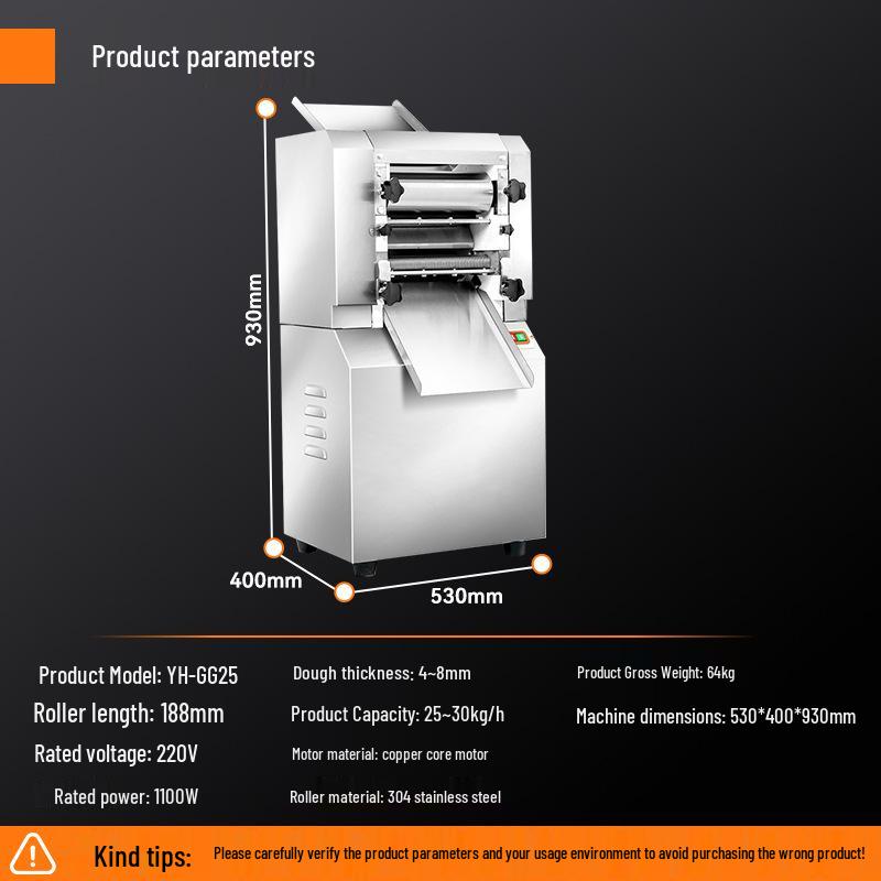 Kelaiheng Automatic Commercial Noodle Maker and Dough Press Machine for School and Canteen