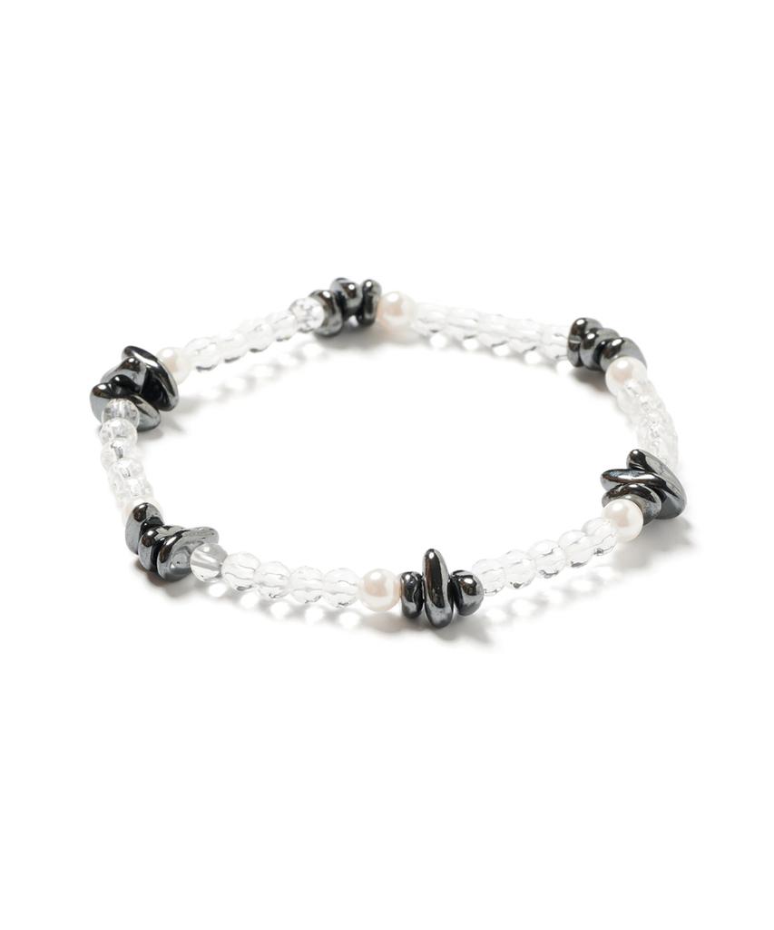 Polalita Crystal Pearl Hema Mix Bracelet (Plt-Br-061_Wt)