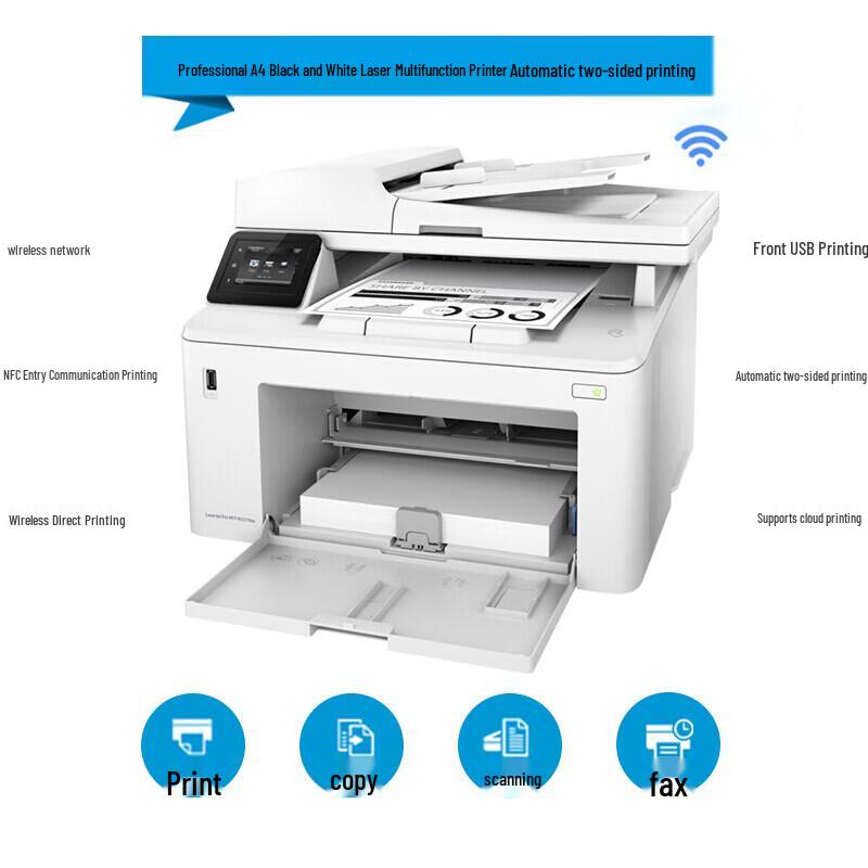 HP LaserJet Pro MFP M227fdw Wireless All-in-One Printer CN Plug (adapter Included)