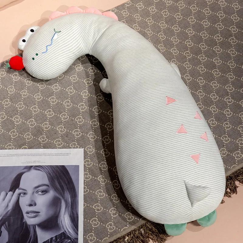 

120 см большой длинный милый динозавр собака плюшевая игрушка мягкий мультфильм животное крокодил плюшевая кукла бойфренд подушка ребенок девочка подарок на день рождения 150CM