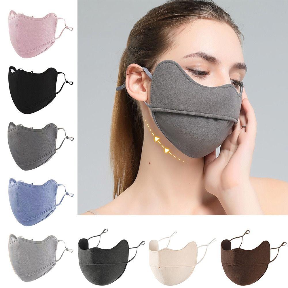 Cold-proof Warm Masks Derong Material Mouth Cover Fashion Reusable Face Mask  for Cycling