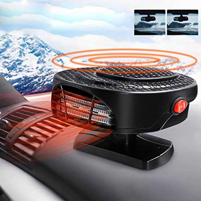 

MACHSWON 2 in 1 Car Heater and Cooler Fan - 150W 12V Auto Defroster and Demister for Windscreen Dashboard