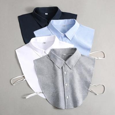 Oxford Textil Baumwolle Falscher Kragen für Herren Unisex Vielseitig Frühling Sommer Mode Business Kragen Innen Büroarbeit Falsches Hemd