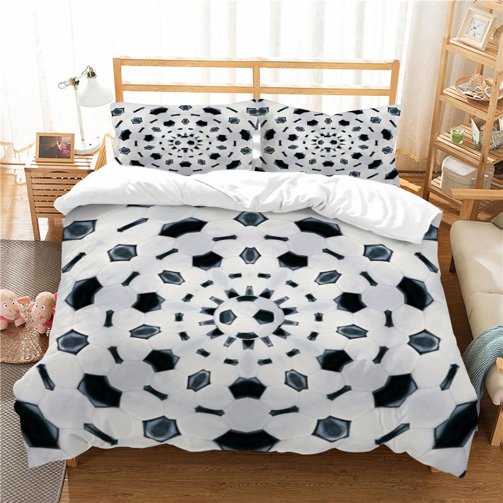 Duvet Cover Football Quilt Cover Queen Size Bedding Home Textiles 3D Printed Children Teen Soft Bedding Cover Set