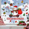 Winter Christmas Static Glass Sticker for Skateboarding Gift of Snowman-themed Home Christmas Atmosphere Decoration