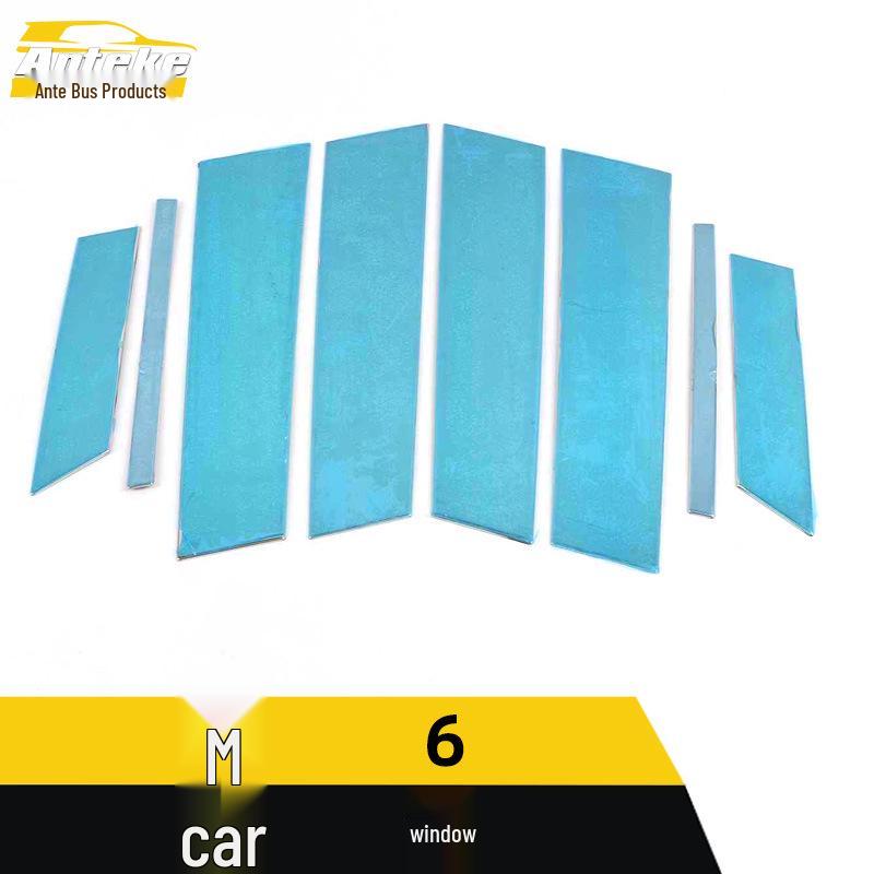 Haima M6 Window Trim: Stainless Steel Glass Anti-Scratch Bright Strip Accessories