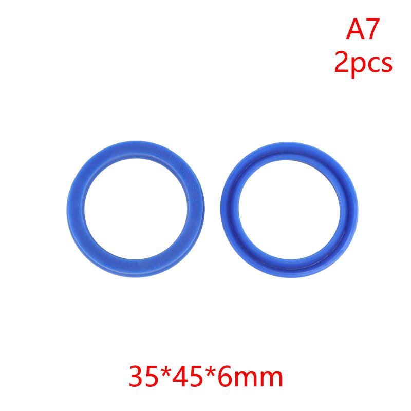 2Pcs PU Hydraulic Oil Seals with Single Lip Radial Shaft for Equipment Repair