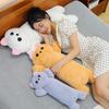 Long Cat Throw Pillow Pillow Cloth Doll Bed Sleeping Children Doll Plush Toy Boys and Girls Legs Super Soft