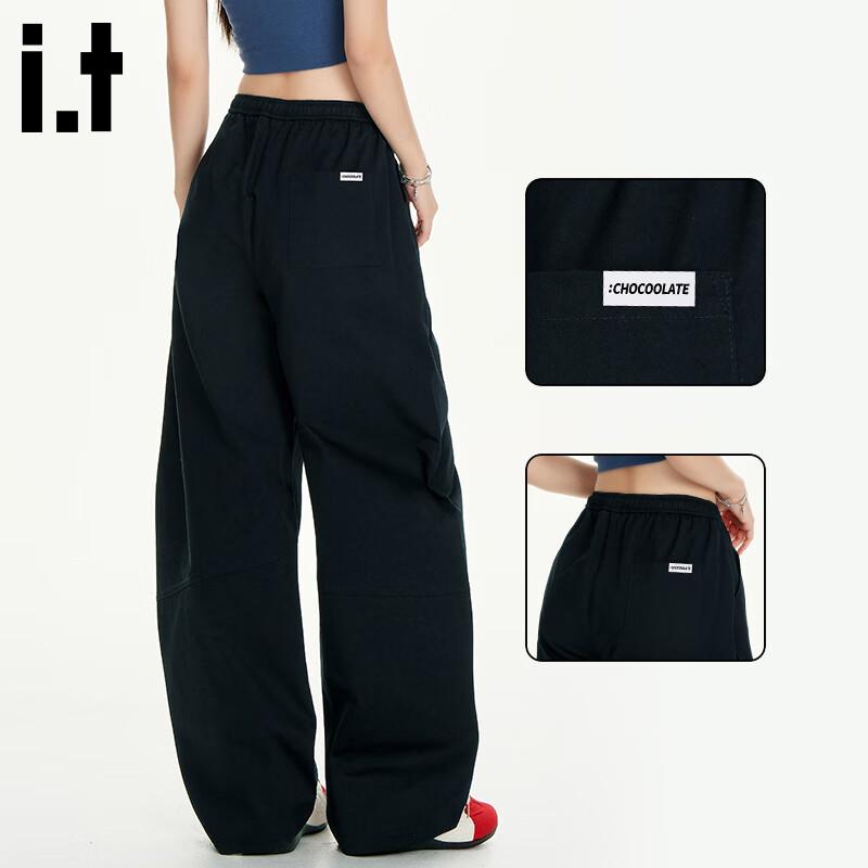 

CHOCOOLATEit Women s Cotton Drawstring Wide-Leg Pants L