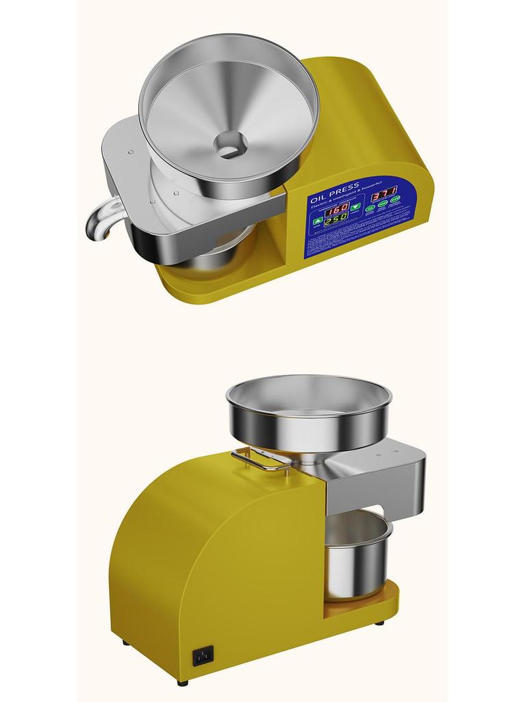 2025 Stainless Steel Home Oil Press Machine - 1100W High Power for Commercial Use