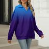 Women's Summer Fashion Casual  Printed V-Neck Long Sleeve Shirt Top