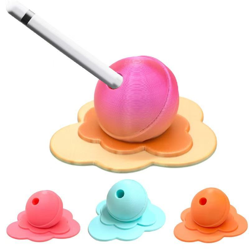 3D Printed Lollipop Pen Holder Cute Aesthetic Desk Organizer Portable Stationery Storage for Home Office School Kids Gift
