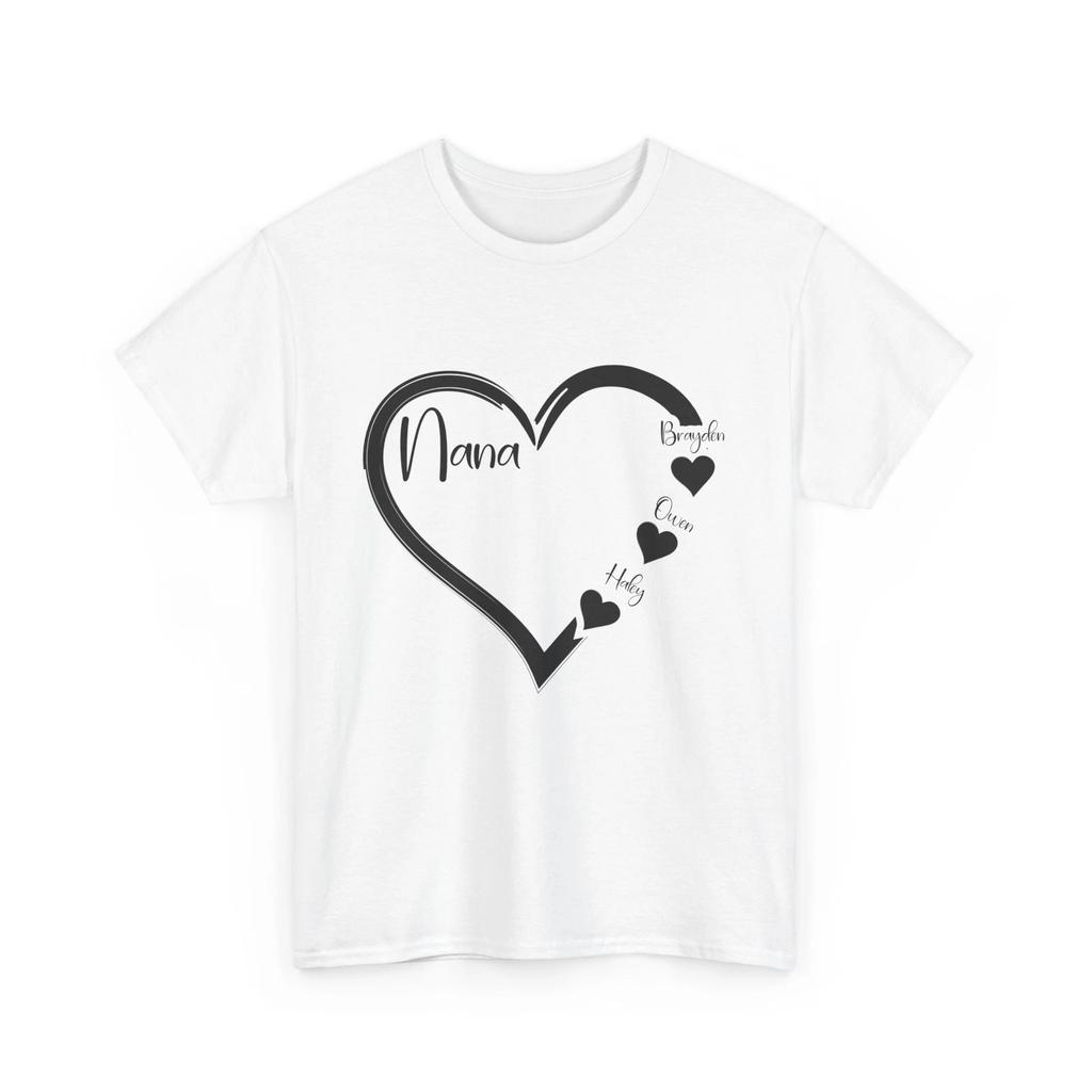 Grandma Shirt, Nana With Heart Shirt, Grandmother Mother's Day Cute Shirt