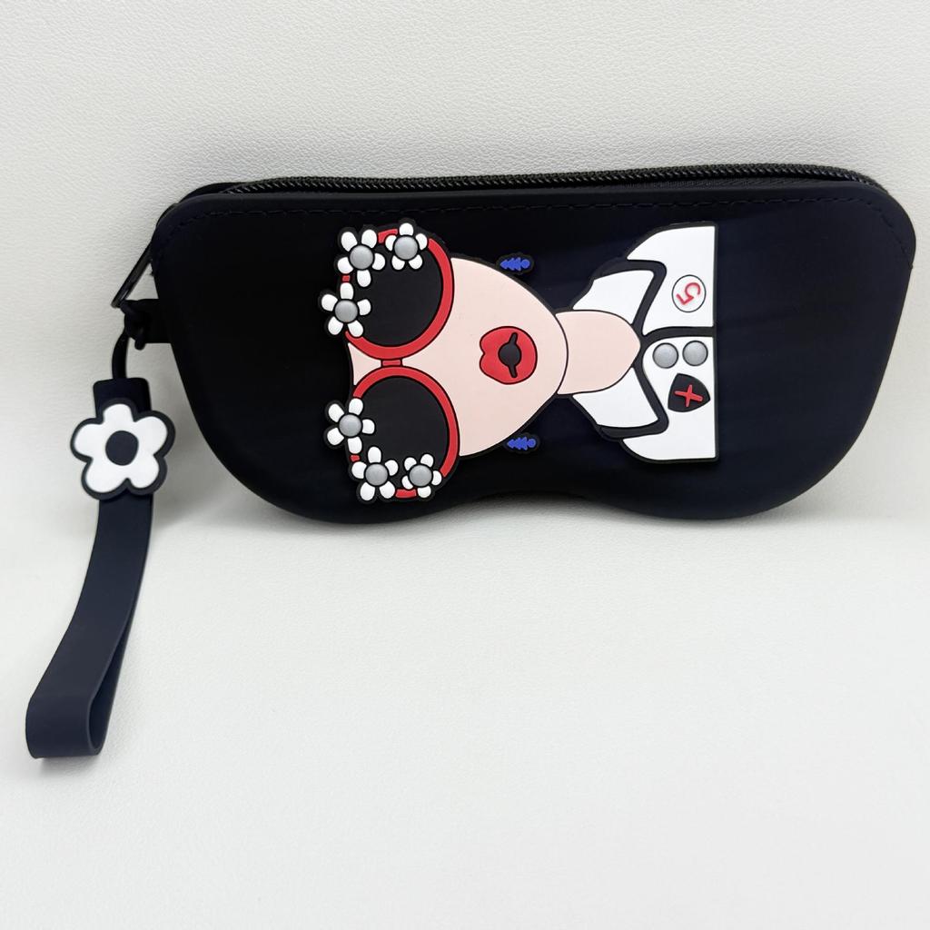 Chic Anti-Fall Silicone Sunglasses Case for Women - Portable & Hangable