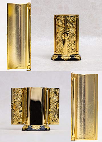 Buddhist Statue of Seishi Bodhisattva In a Shrine (gold Plated/24k Gold) by Sculptor Keishu Watanabe. Original Model (born In the Year of the Horse).