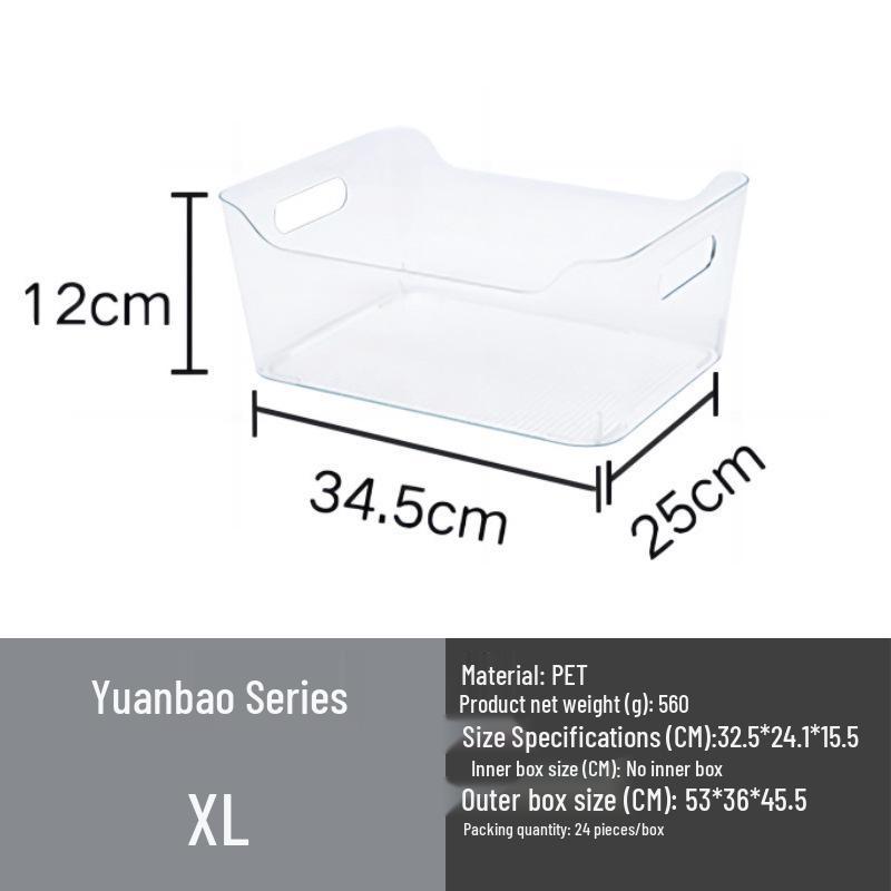 Food-Grade Refrigerator Storage Box with Lid for Kitchen Items