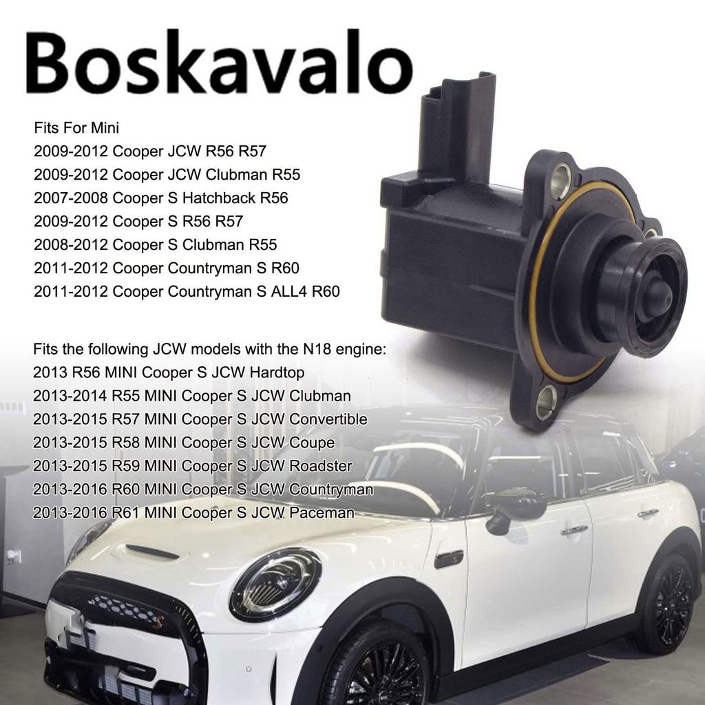 Boskavalo Electric Valve for 1.6L Turbocharged Engine Mini Cooper S R55 R56 R57 R58