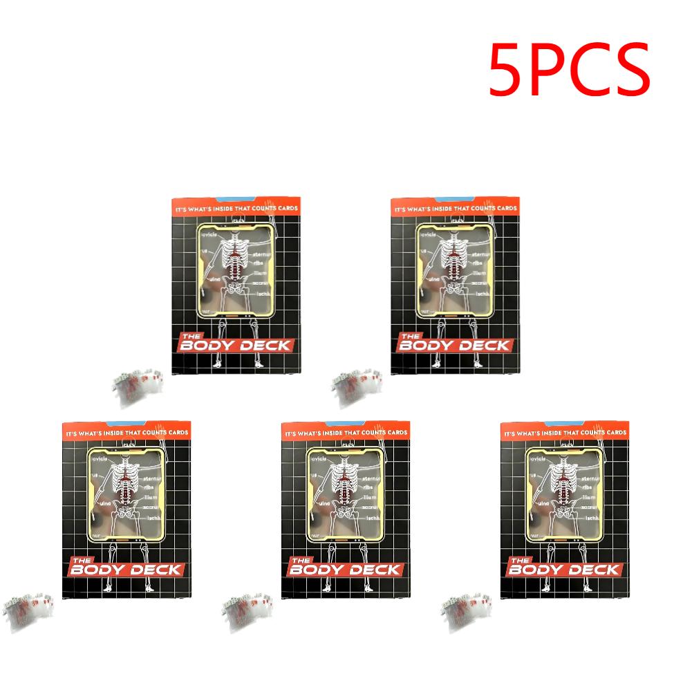 1-5SET Body Deck Playing Cards 3D Interesting Human Anatomy Playing Cards Playing Cards Game Entertainment Party
