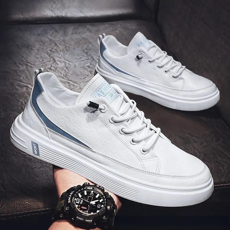 Fashion 2024 Men's Casual Shoes Lightweight Breathable Male Shoes Flat Lace-Up Men Sneakers White Business Travel Tenis Masculino Shoes