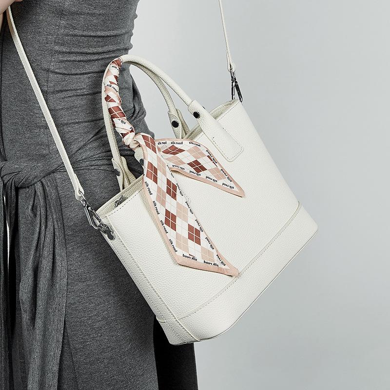 Genuine Leather Women's Bag 2025 New Model Ladies Handbag Elegant Mom Bag Large Capacity Tote Crossbody Bag Shoulder Bag