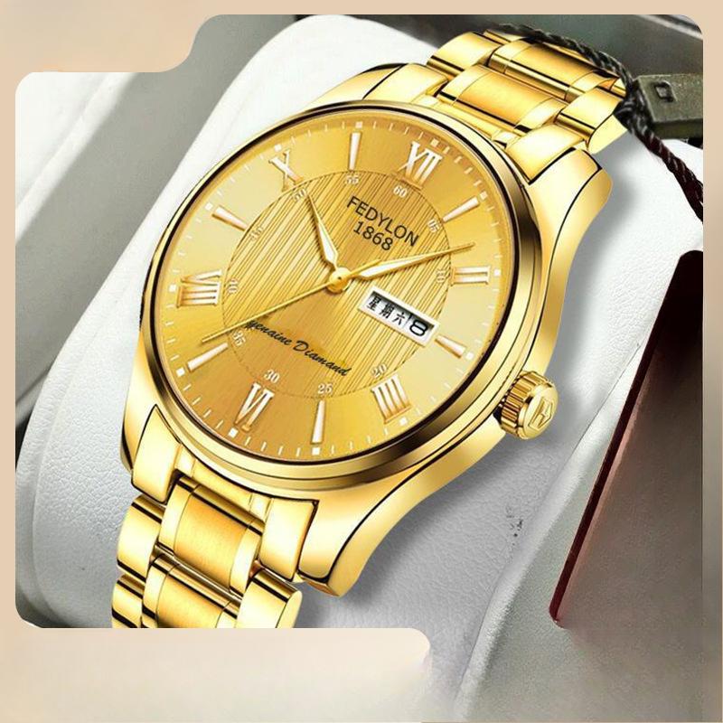 Ceasuri bărbătești noi, sport, cuarț, impermeabile și la modă, curea din oțel luminoasă, ceas bărbătesc, non-mecanic