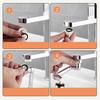 1080° Universal Rotation Faucet Dual Mode Sprayer Head Washbasin Kitchen Robot Arm Extension Faucets Aerator Bathroom Accessory