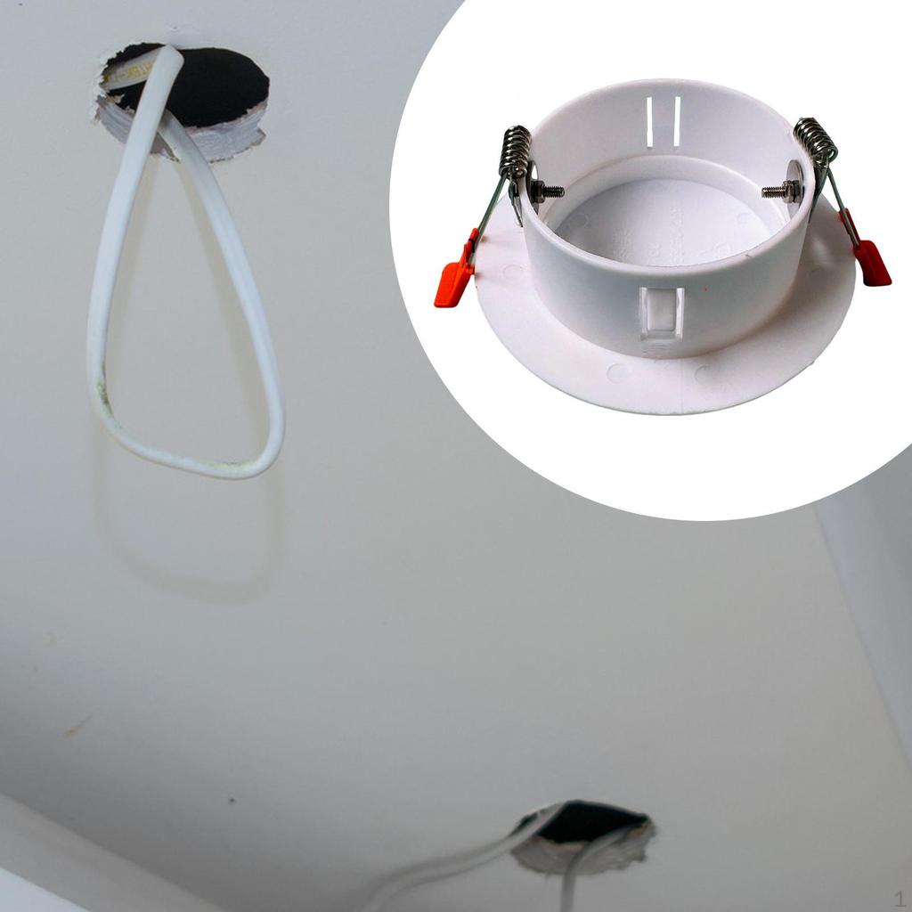 Ceiling Hole Cover Plate Downlight Trim Compact Wall Mount Recessed Light for