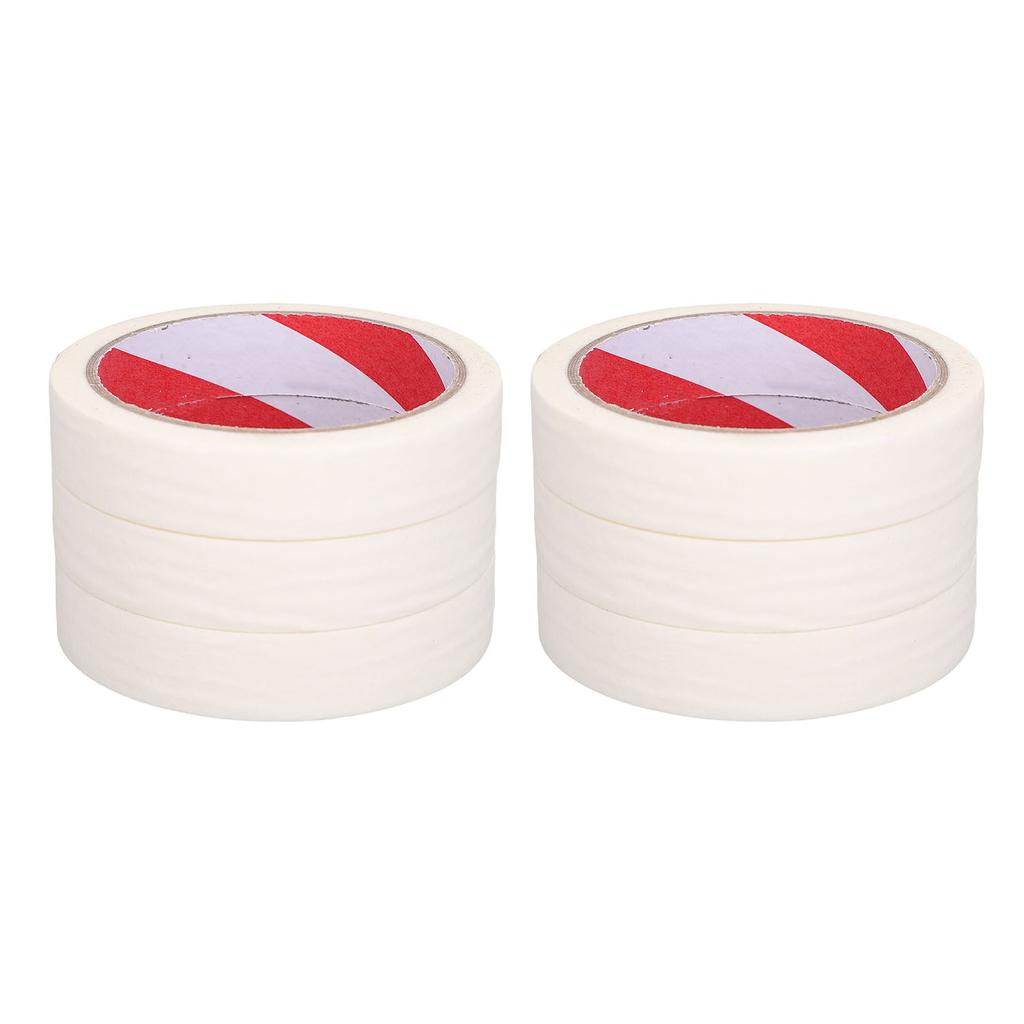 Car Paint Tape High Temperature Proof 0.79in X 65.62ft White Automotive Refinish Masking Tape for Home Office School
