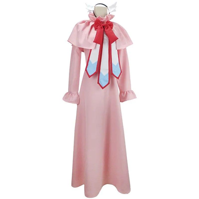 Anime Fairy Tail Cosplay Mavis Vermilion Cos Halloween Party Full Set Japanese Anime Cosplay Clothes Wigs Halloween Party Costum