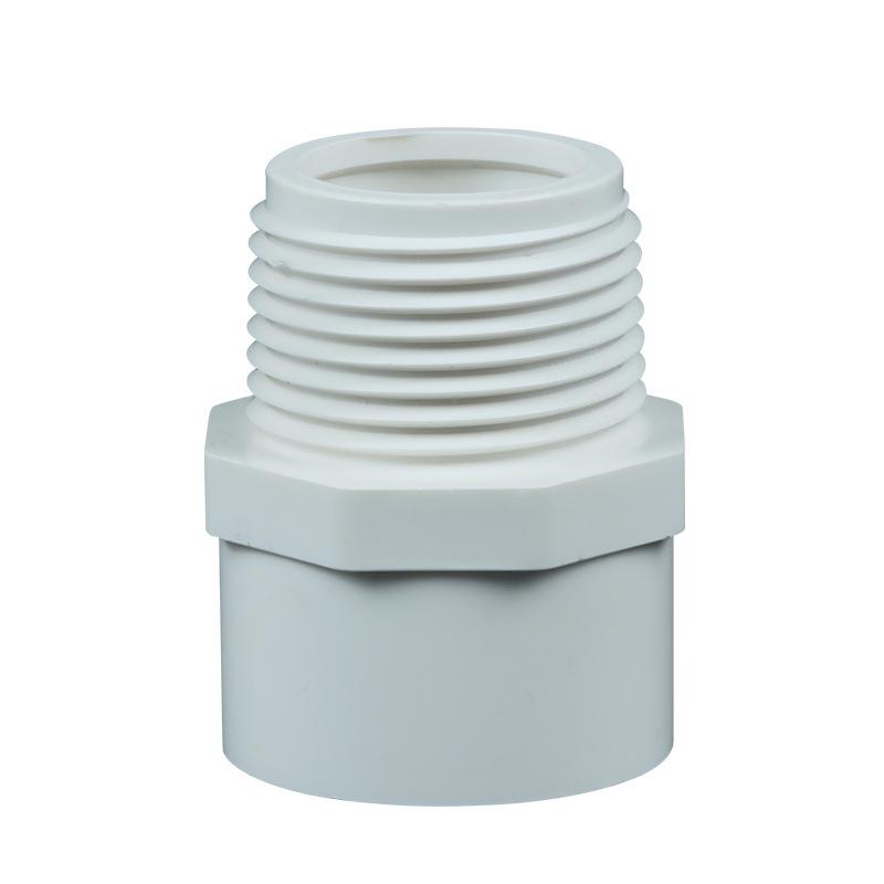 PVC Water Supply Pipe Straight Connector with External Threads - Quality Assured