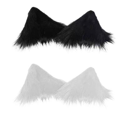 Furry Animal Ears Clips Unique Hair Ornament For Cosplay Costume Accessory Perfect For Christmas Halloween Or Daily Wear