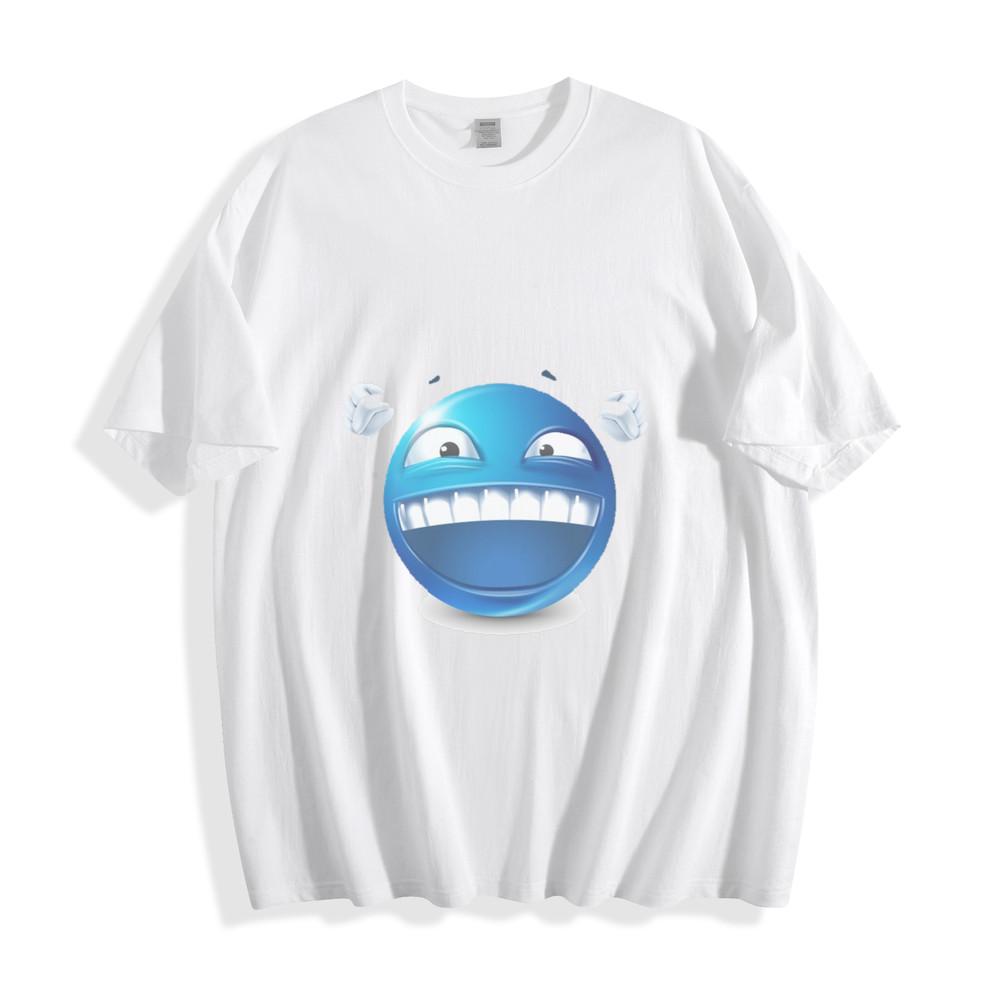 Wild Blue Emoji Laugh Tee - Hilarious and Fun Unisex Shirt