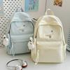 Schoolbag Japanese Harajuku Ins Style Letter Printed Backpack School Season High Value Backpack Versatile Foreign Style Student Schoolbag