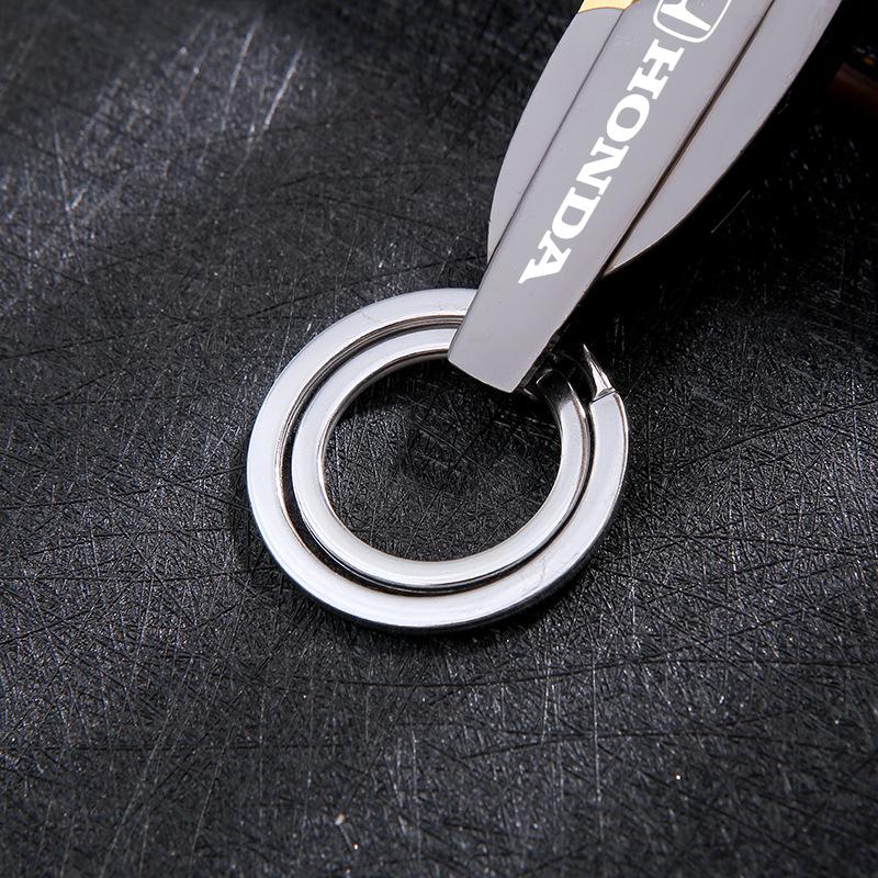 Car Emblem Keychain Zinc Alloy Antirust Key Ring For Honda Civic Accord Crosstour Spirior Odyssey Avancier UR-V Sienna Elysion BI2