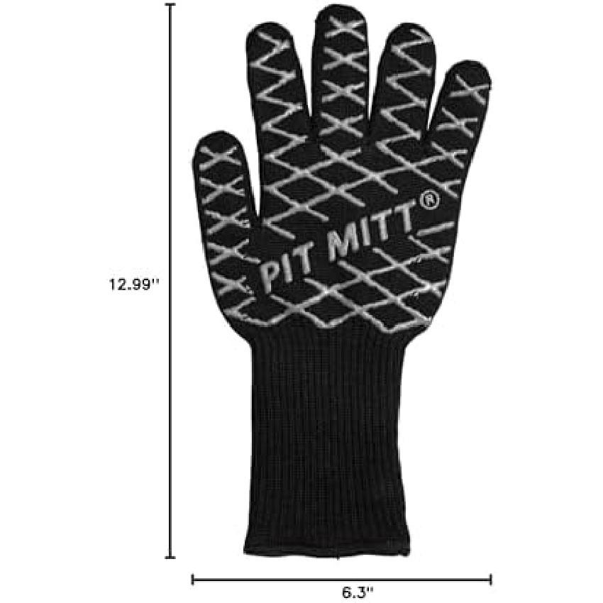 Charcoal Companion Ultimate Barbecue Pit Mitt Glove - For Grill or Oven - Measures 13" Long - CC5102.