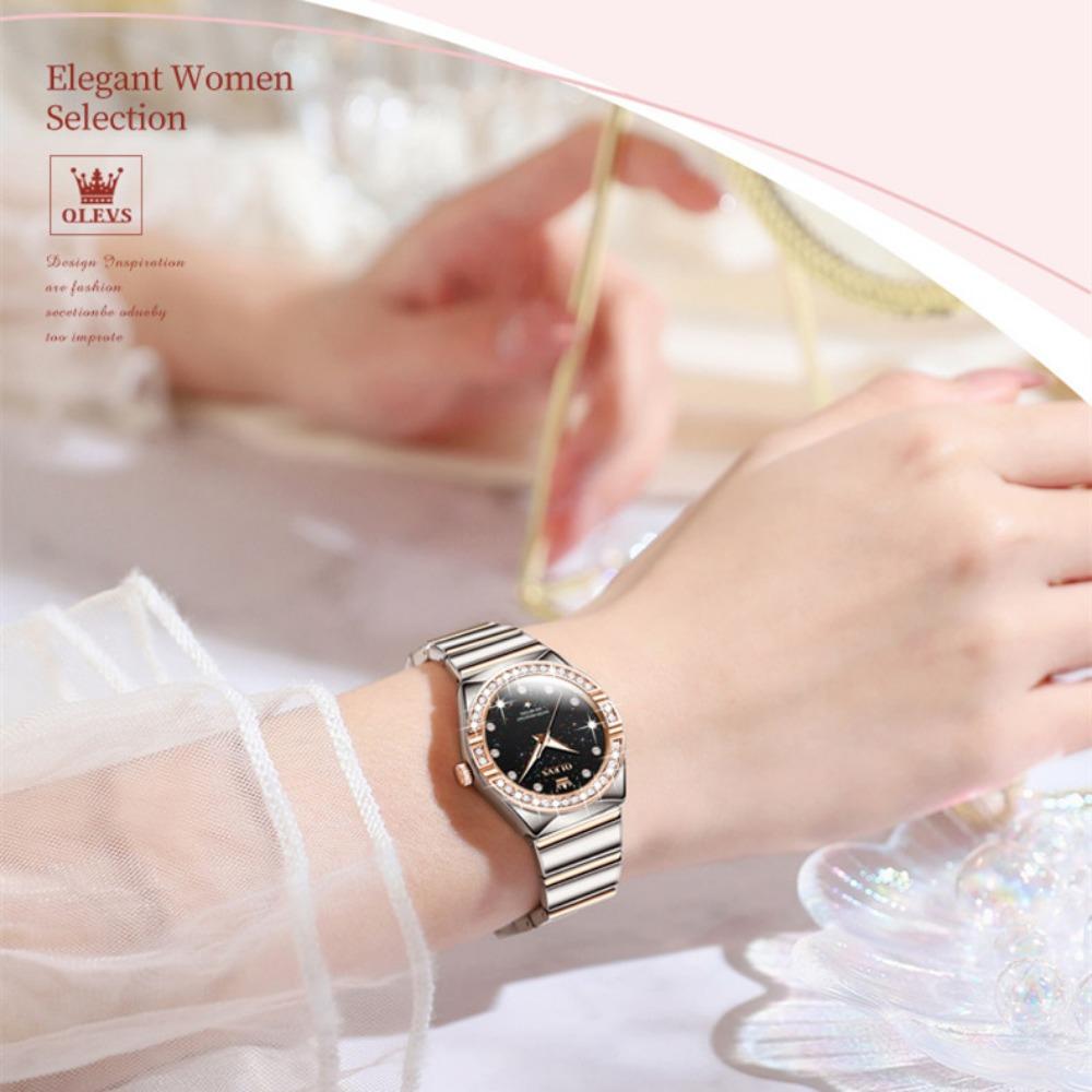 OLEVS New Top Women's Watch Fashion Diamond Madrid Watch High -end Watch