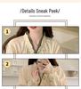 Women's Long Sleeve Kimono Pajama Dress - Sweet Chinese Pastoral Style for Spring & Autumn, Mid-Length, Loose Fit, Outdoor Wear